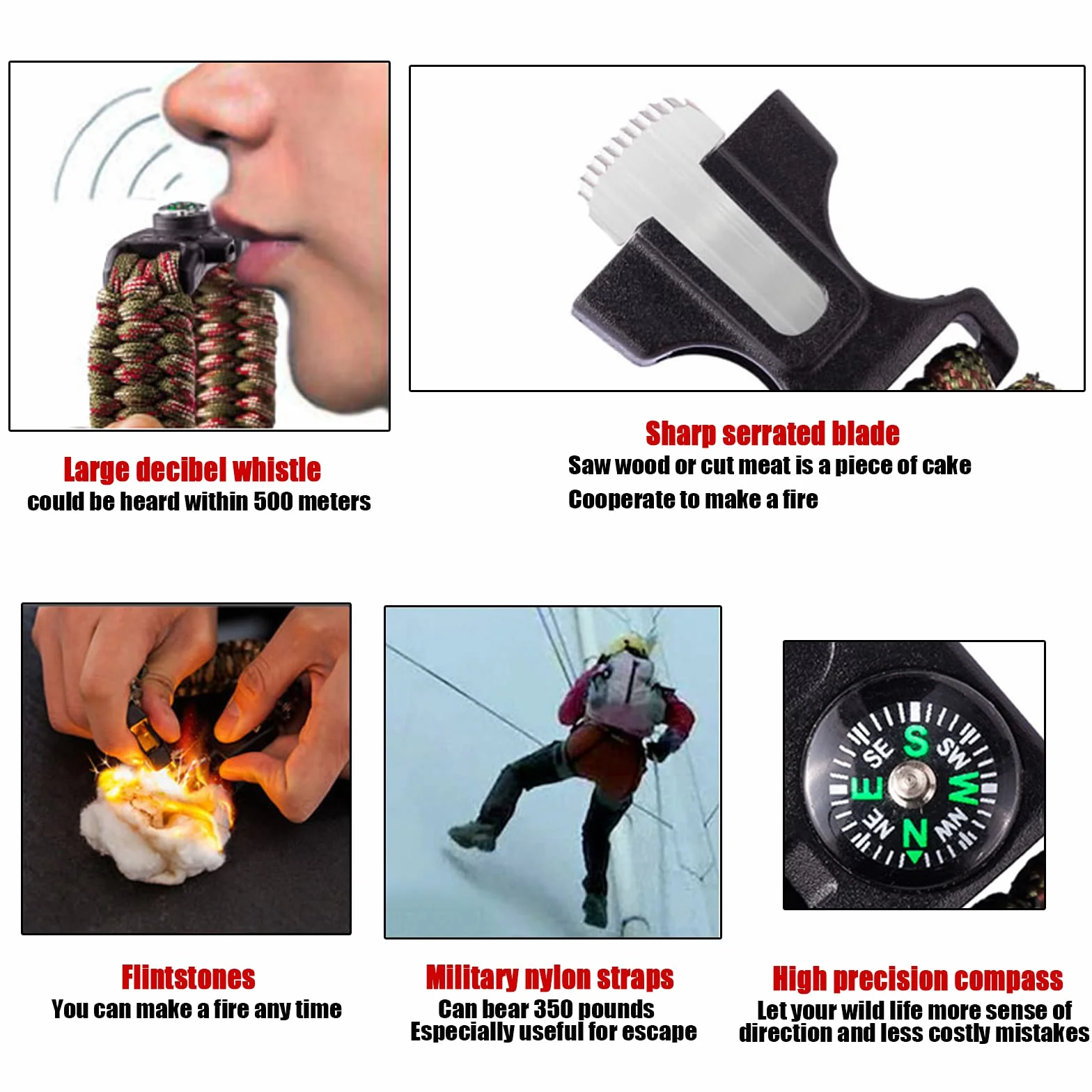 4 pulseras de cuerda para paraguas, pulsera de supervivencia, color verde camuflaje del cinturón de cordón para paraguas se utiliza para acampar de supervivencia al aire libre y supervivencia de