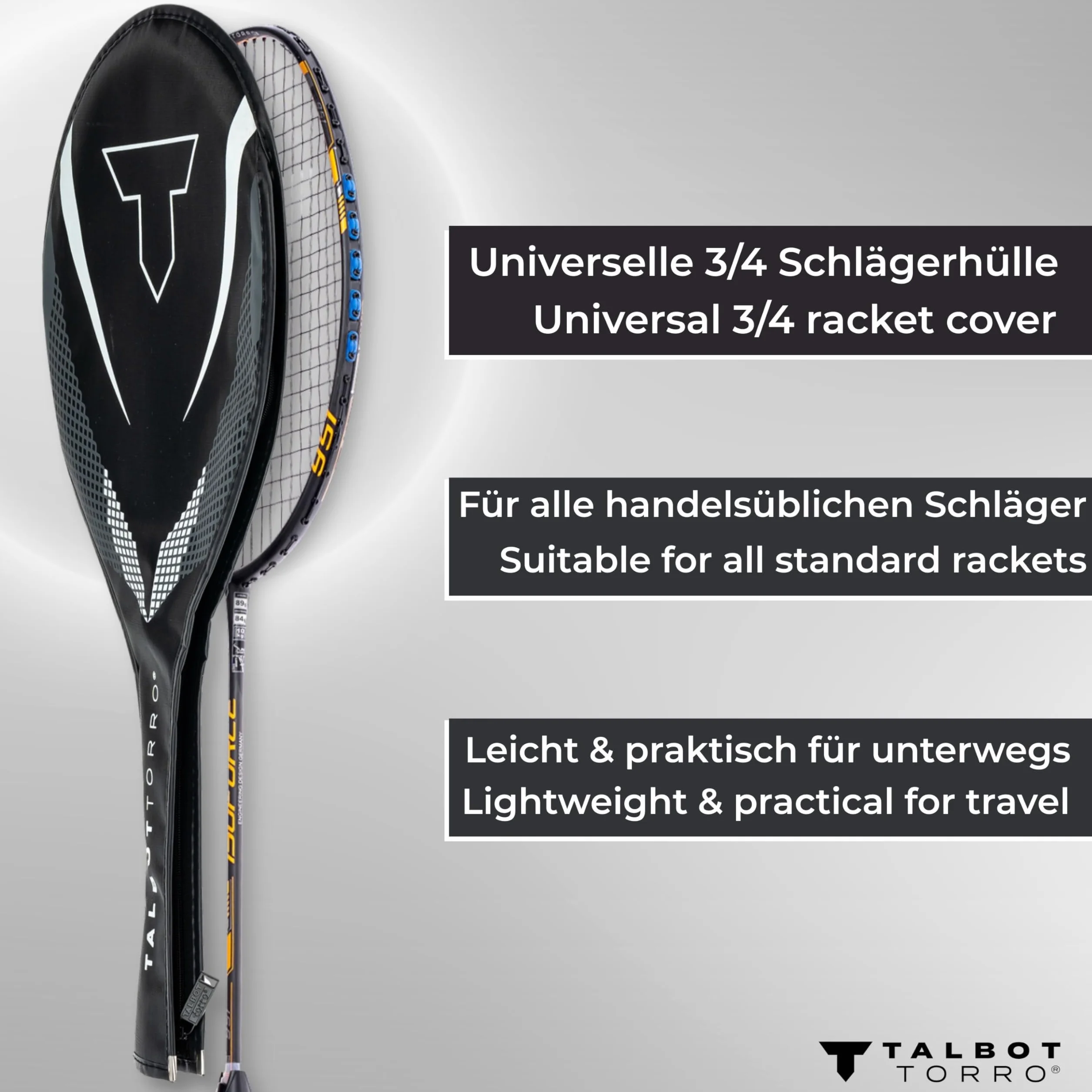 Talbot-Torro 3/4 Badminton-Schlägerhülle 449156