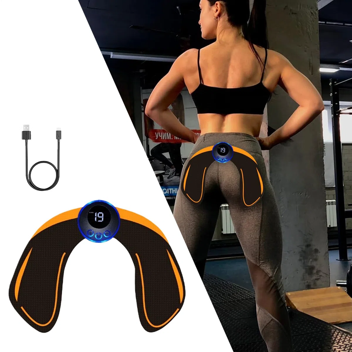 Dispositivo de entrenamiento de glúteos para mujeres - Dispositivo de entrenamiento de glúteos ajustable | Accesorios de fitness Estimulación muscular para mujeres adultos Hogar Oficina Gimnasio