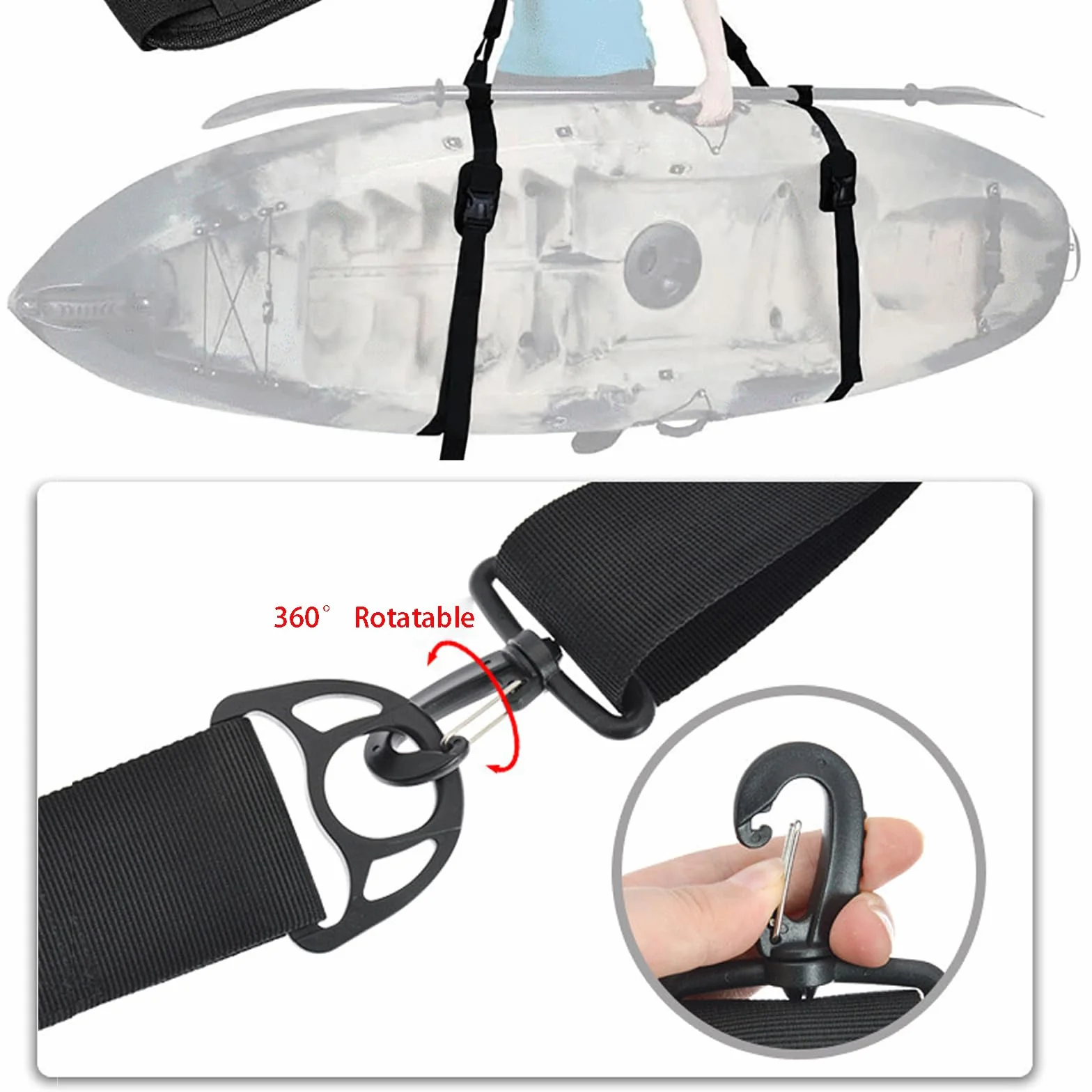 Correa Transporte Tabla Surf Ajustable para Surf, SUP, Kayak, Canoa, Longboard