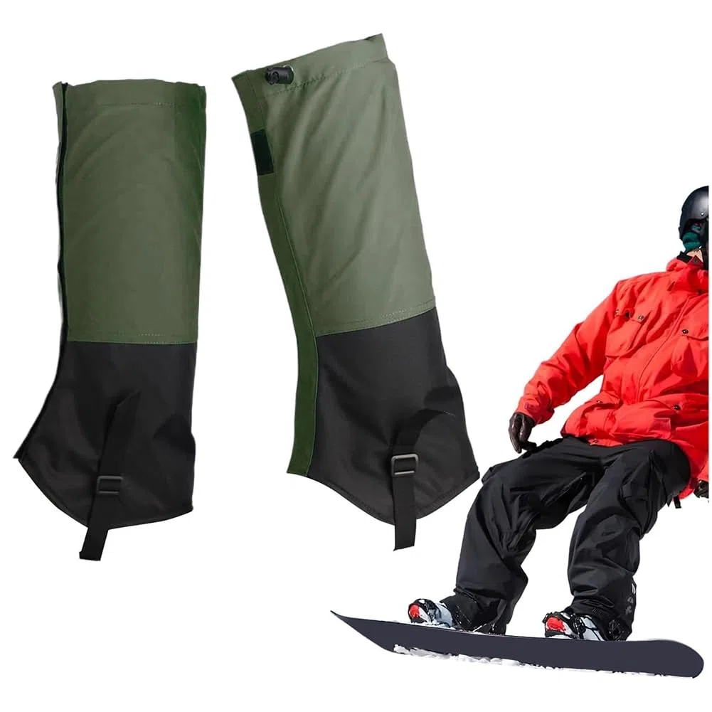 de Senderismo con Polainas Impermeables, Polainas Anti Serpientes Ajustables, Envolturas para Piernas, Protección Mordeduras de Serpiente, Cubiertas para Botas de Nieve y Senderism