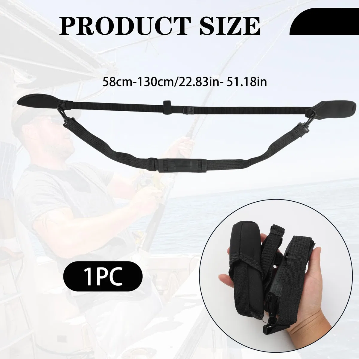 Protector de Caña de Pescar Ajustable en Neopreno Magic Baits - Cinta Protectora Resistente y Duradera para Cañas de Pesca de,para Transporte Seguro y Protección Óptima (1)