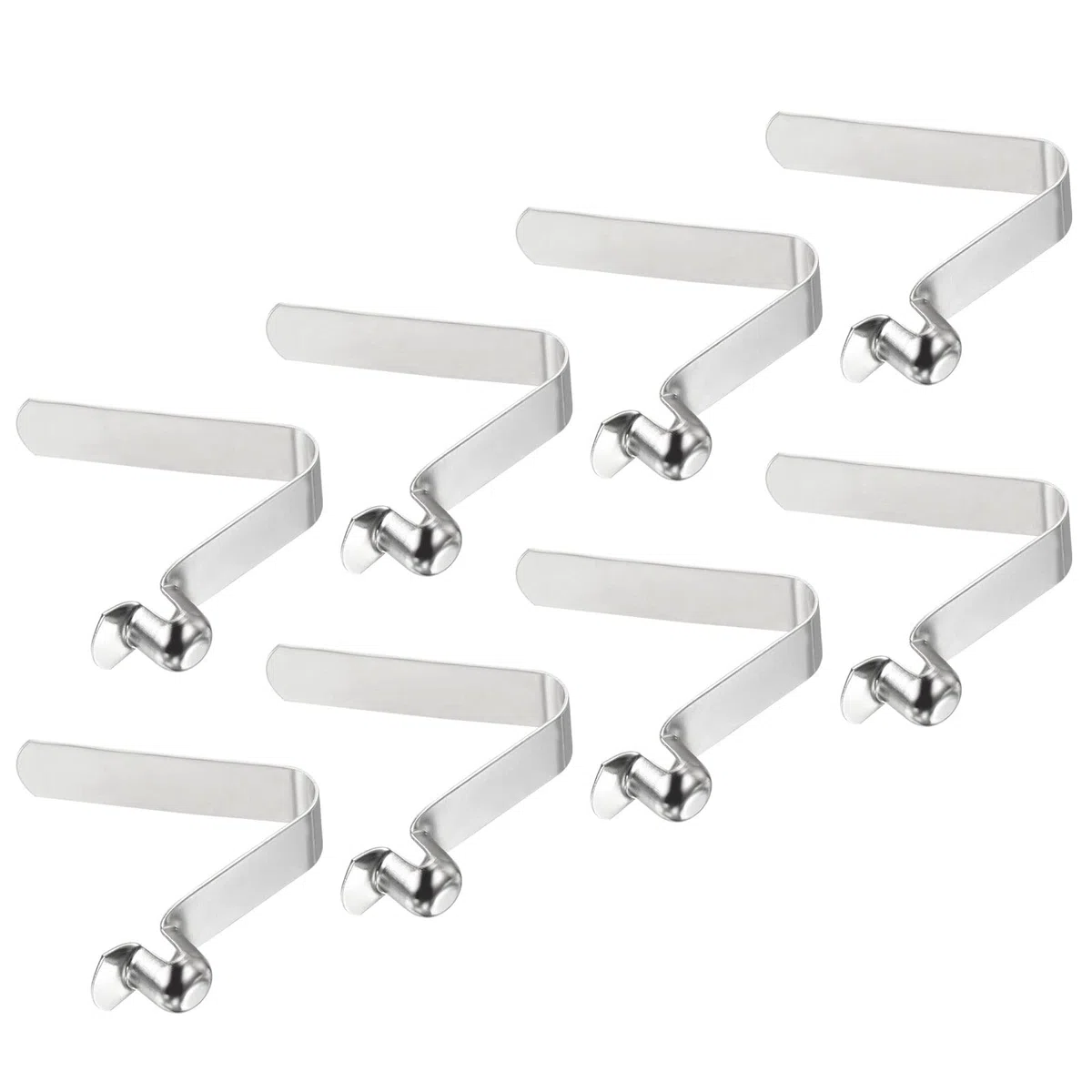 PATIKIL 8.3x8mm Kayak Remo Broches, 8 Paquetes Palo Pulsador Botón Resorte Clips Acero Hueco Botón Bloqueo Tubo Único Pasadores para Camping Toldo Carpa Poste