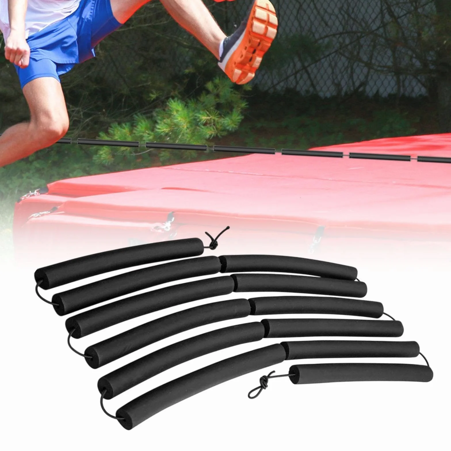 harayaa Equipo de Entrenamiento de Salto de Altura con Barrera para Atletismo