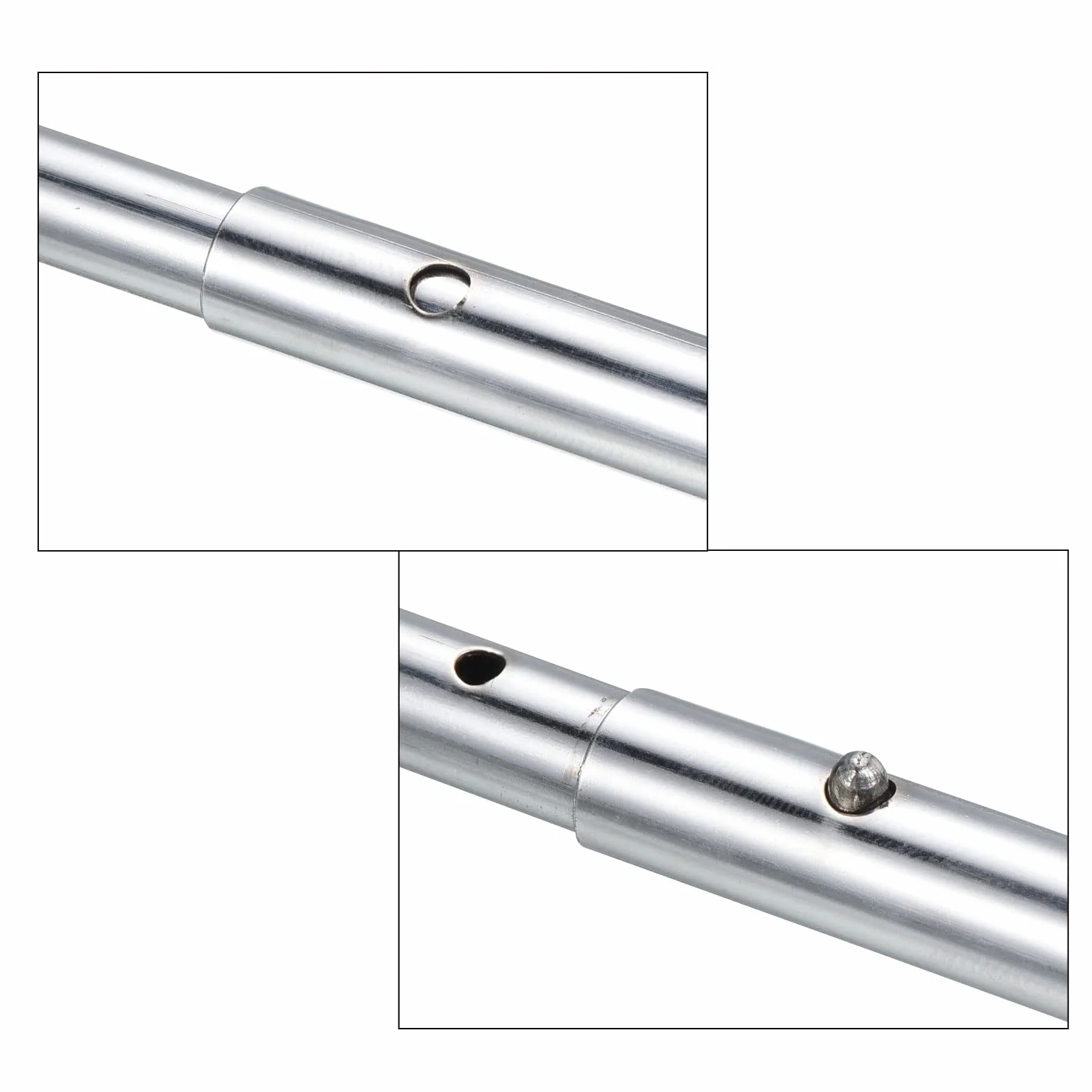 PATIKIL 8,3x8mm Kayak Remo Broches, 5 Paquetes Palo Pulsador Botón Resorte Clips Acero Hueco para Camping Toldo