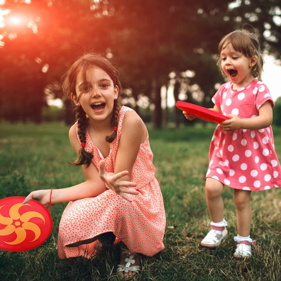 EQLEF Discos Blandos niños UFO de los niños al Aire Libre Deportes Juguetes Kinder Parque Repuesto de paternidad