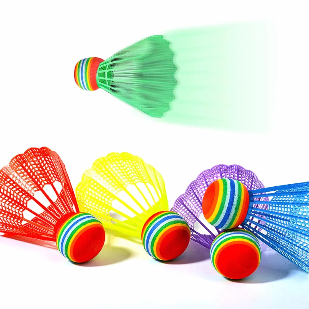 Volantes de Bádminton O-Kinee 10 Piezas Plástico de Colores con Estabilidad y Durabilidad para Entrenamiento