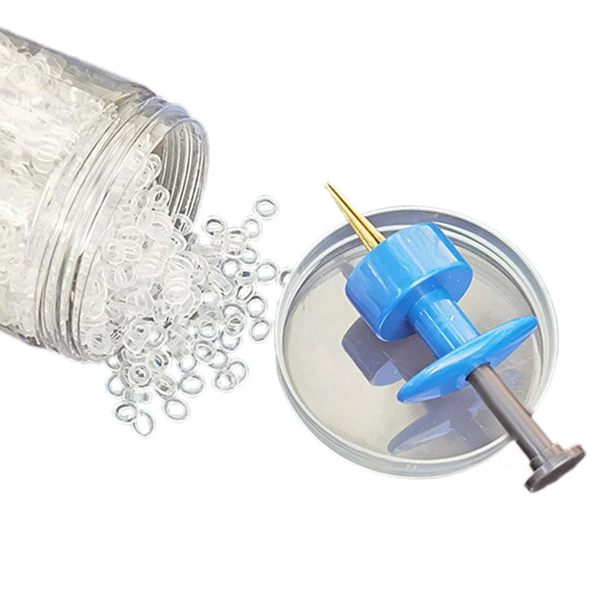 Herramienta de Bandas de Pellets, Herramienta de Bandas de Pellets, Portátil con 400 Bandas de Señuelo, Herramienta de Señuelos de Pesca, Bandera de S