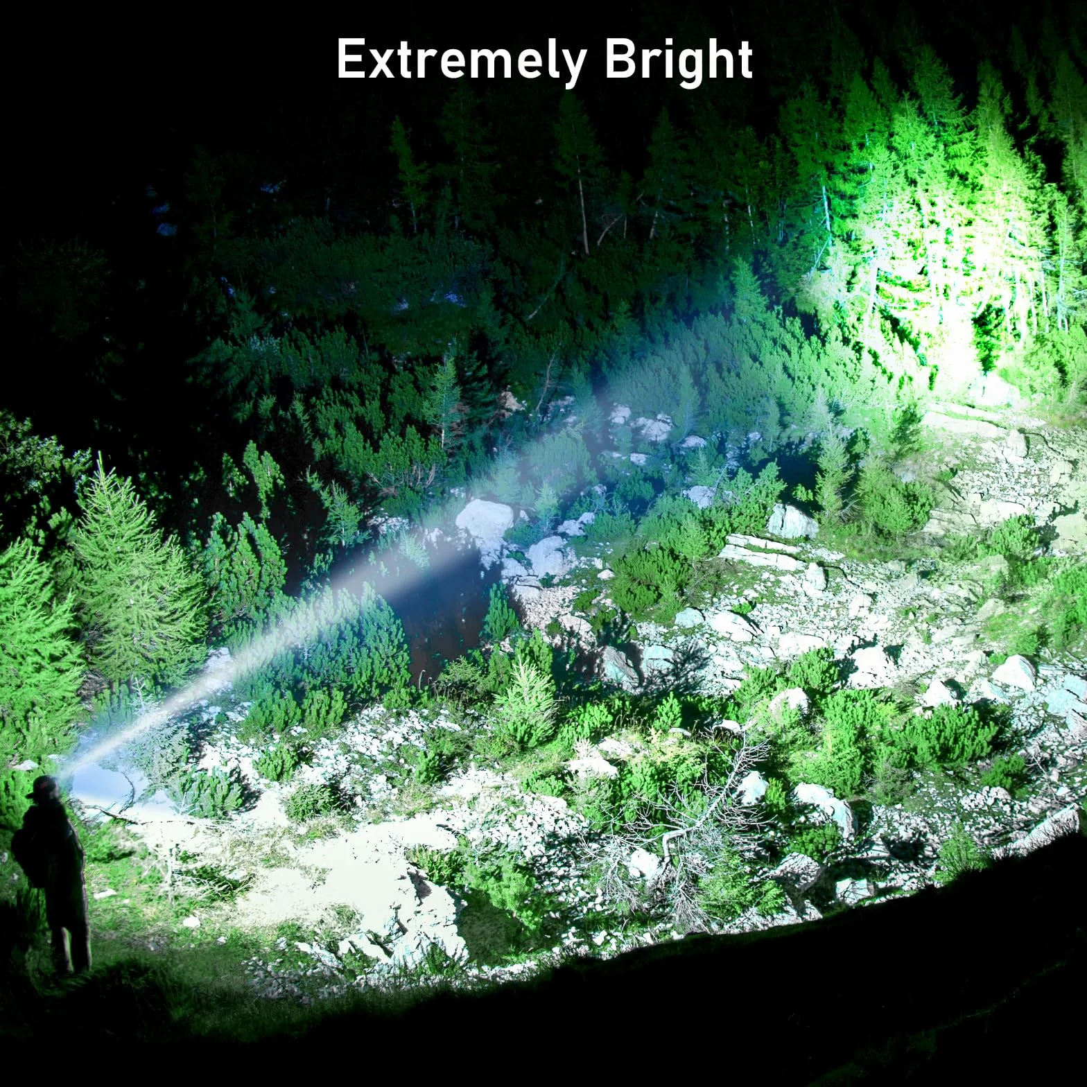 Blukar Linterna Frontal Recargable LED Superbrillante, Atenuación Continua, IPX5 Impermeable para Camping