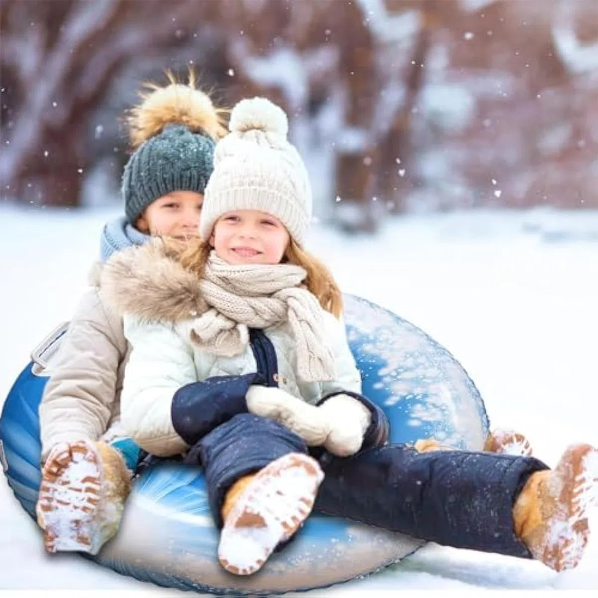 Colchones De Nieve para Adultos | Trineo Inflable Infantil con Asas,Juguetes De Invierno para Parques Jardines Playas Deportes De - s En Playa Jardines Patios Nieve Hielo Navidad