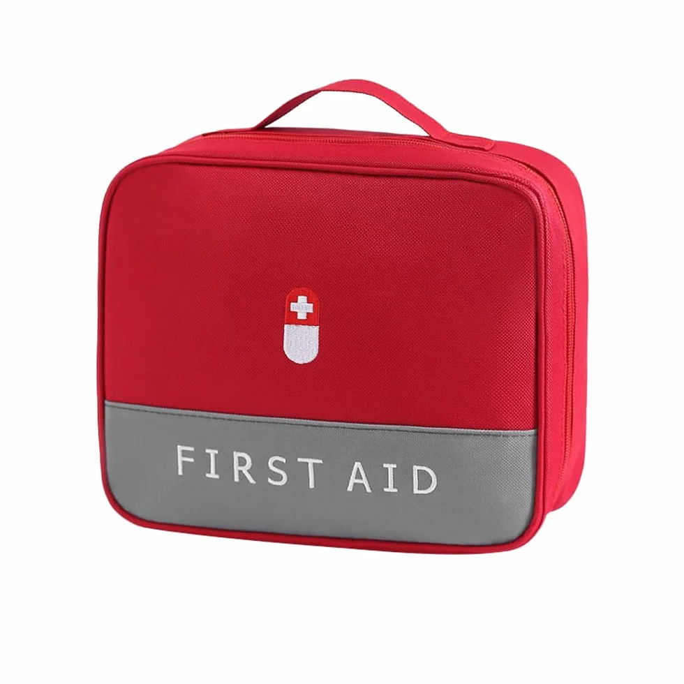 Botiquín de Primeros Auxilios Portátil Bolsa Vacía Rojo