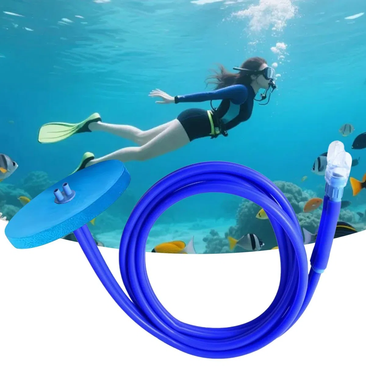 Genérico Tubo Snorkel Totalmente Seco | Snorkel Extendido Cómodo - Tubo De Respiración Subacuático | para Hombre Adulto Joven Adolescente Principiante Apnea Buceo Deportes Acuáticos Subacuáticos